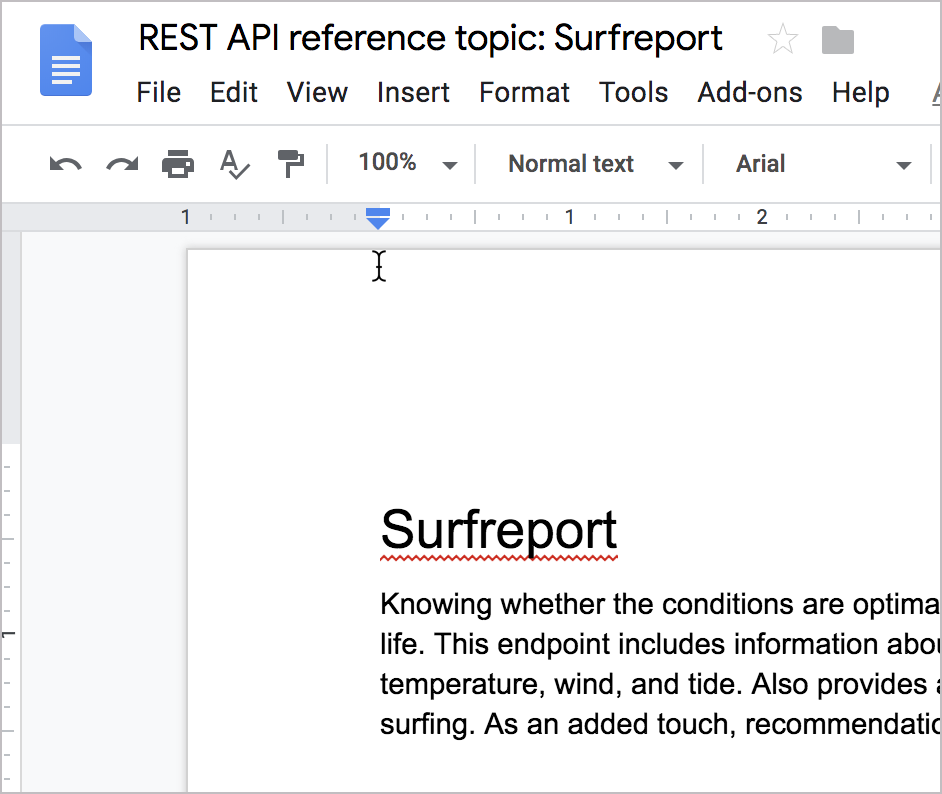 surfreport