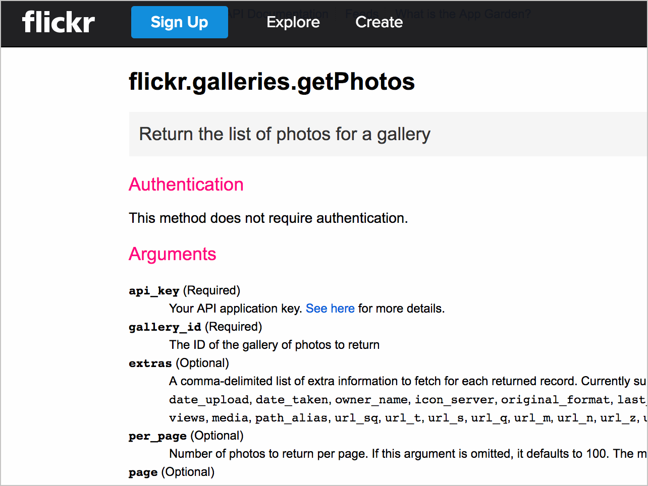flickr.galleries.getPhotos